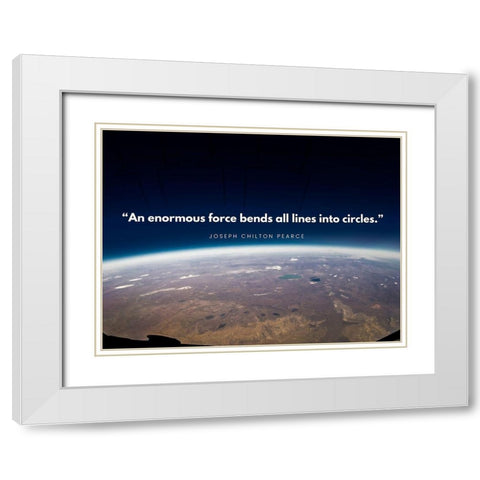 Joseph Chilton Pearce Quote: Influenced White Modern Wood Framed Art Print with Double Matting by ArtsyQuotes