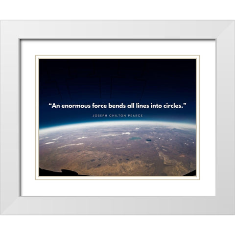 Joseph Chilton Pearce Quote: Influenced White Modern Wood Framed Art Print with Double Matting by ArtsyQuotes