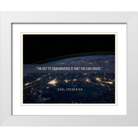 Carl Frederick Quote: You Can Choose White Modern Wood Framed Art Print with Double Matting by ArtsyQuotes