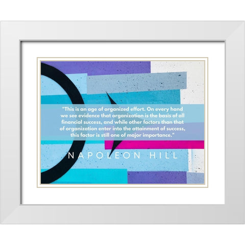 Napoleon Hill Quote: Financial Success White Modern Wood Framed Art Print with Double Matting by ArtsyQuotes