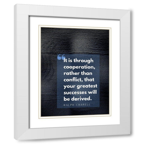 Ralph Charell Quote: Greatest Successes White Modern Wood Framed Art Print with Double Matting by ArtsyQuotes