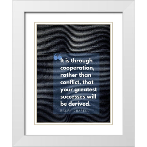 Ralph Charell Quote: Greatest Successes White Modern Wood Framed Art Print with Double Matting by ArtsyQuotes