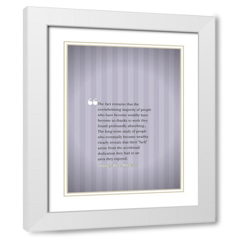 Srully Blotnick Quote: Majority of People White Modern Wood Framed Art Print with Double Matting by ArtsyQuotes