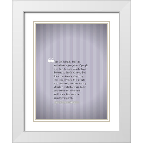 Srully Blotnick Quote: Majority of People White Modern Wood Framed Art Print with Double Matting by ArtsyQuotes