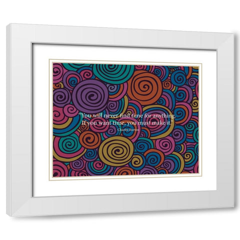 Charles Burton Quote: Make It White Modern Wood Framed Art Print with Double Matting by ArtsyQuotes