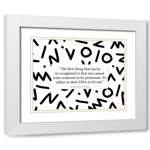 Richard Branson Quote: Given a Wish White Modern Wood Framed Art Print with Double Matting by ArtsyQuotes