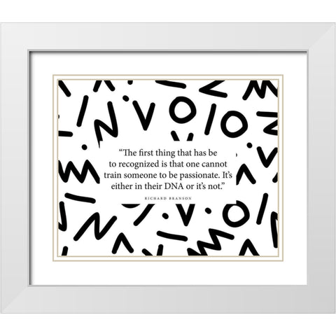 Richard Branson Quote: Given a Wish White Modern Wood Framed Art Print with Double Matting by ArtsyQuotes