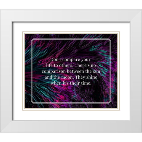 Artsy Quotes Quote: The Sun and the Moon White Modern Wood Framed Art Print with Double Matting by ArtsyQuotes