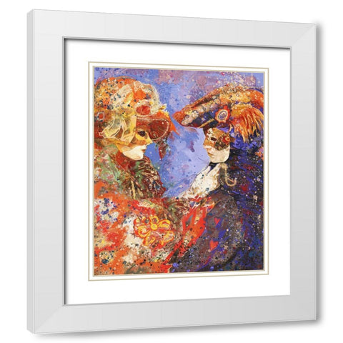 Romance Venice II White Modern Wood Framed Art Print with Double Matting by Wiley, Marta