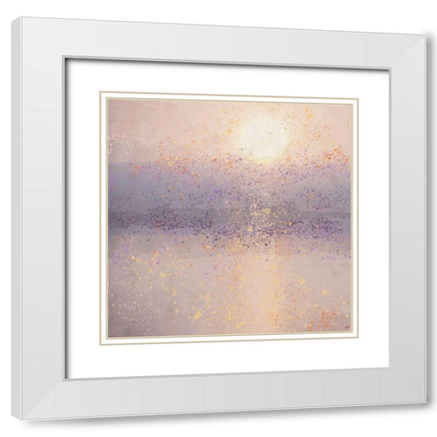 Lake Reflection XX White Modern Wood Framed Art Print with Double Matting by Wiley, Marta