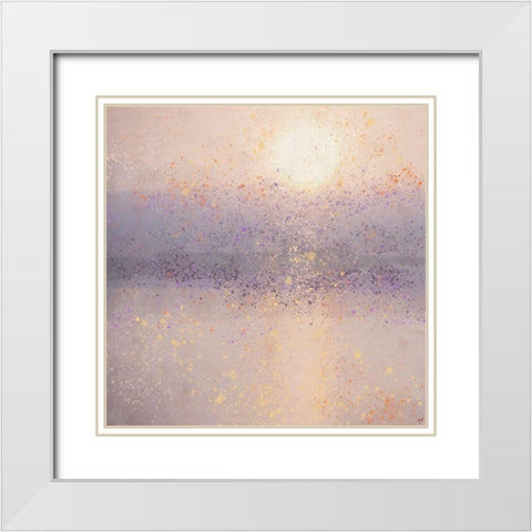 Lake Reflection XX White Modern Wood Framed Art Print with Double Matting by Wiley, Marta