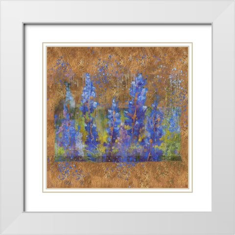 Blue Bell I White Modern Wood Framed Art Print with Double Matting by Wiley, Marta