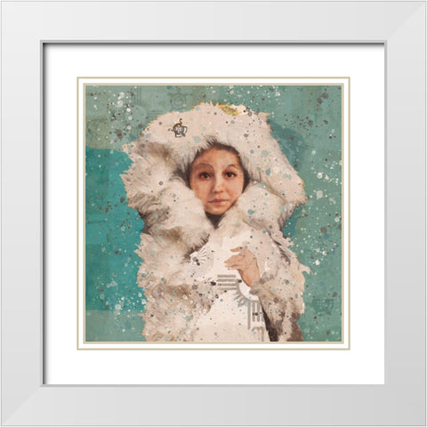 Eskimo Child II White Modern Wood Framed Art Print with Double Matting by Wiley, Marta