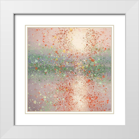 Lake Reflection III White Modern Wood Framed Art Print with Double Matting by Wiley, Marta