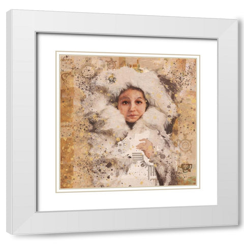 Eskimo Child IIII White Modern Wood Framed Art Print with Double Matting by Wiley, Marta