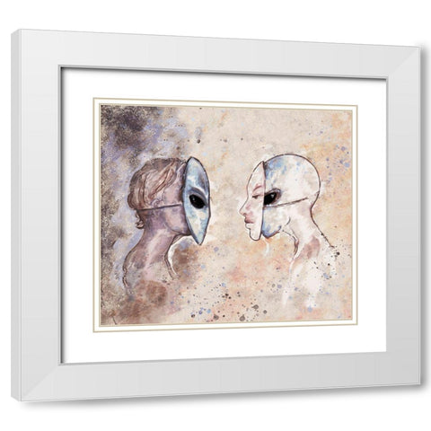 Hybrid IIII White Modern Wood Framed Art Print with Double Matting by Wiley, Marta