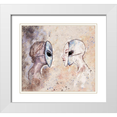 Hybrid IIII White Modern Wood Framed Art Print with Double Matting by Wiley, Marta