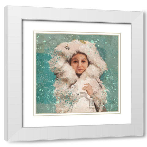 Eskimo Child V White Modern Wood Framed Art Print with Double Matting by Wiley, Marta