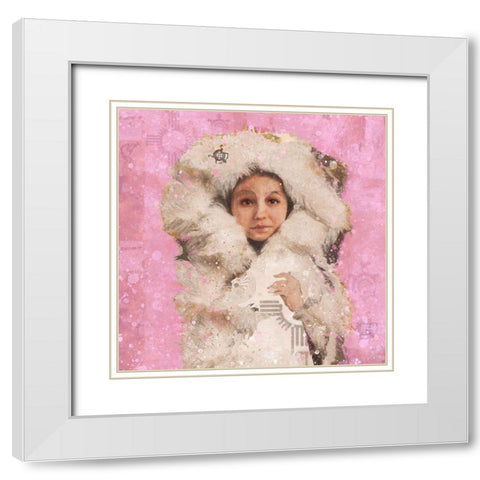 Eskimo Child VI White Modern Wood Framed Art Print with Double Matting by Wiley, Marta
