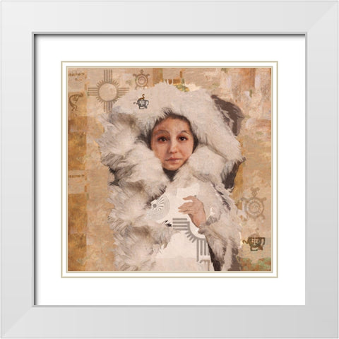 Eskimo Child VIIII White Modern Wood Framed Art Print with Double Matting by Wiley, Marta