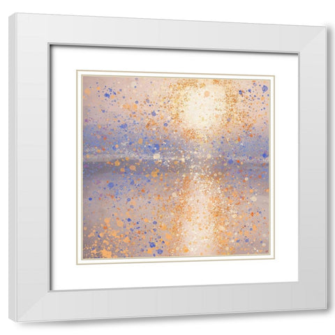 Lake Reflection IIII White Modern Wood Framed Art Print with Double Matting by Wiley, Marta