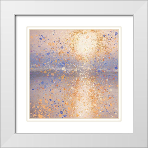 Lake Reflection IIII White Modern Wood Framed Art Print with Double Matting by Wiley, Marta