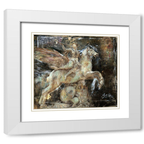 Princess I White Modern Wood Framed Art Print with Double Matting by Wiley, Marta