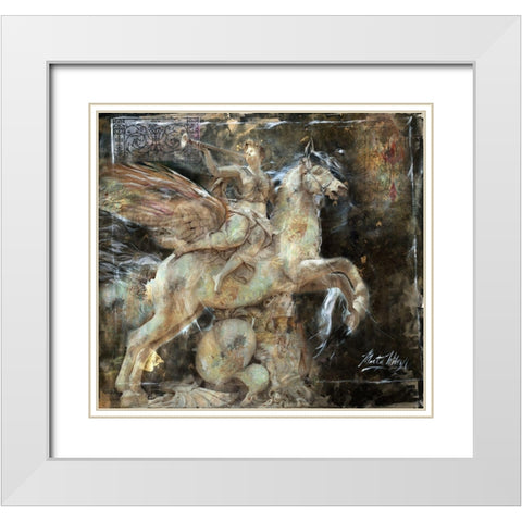 Princess I White Modern Wood Framed Art Print with Double Matting by Wiley, Marta
