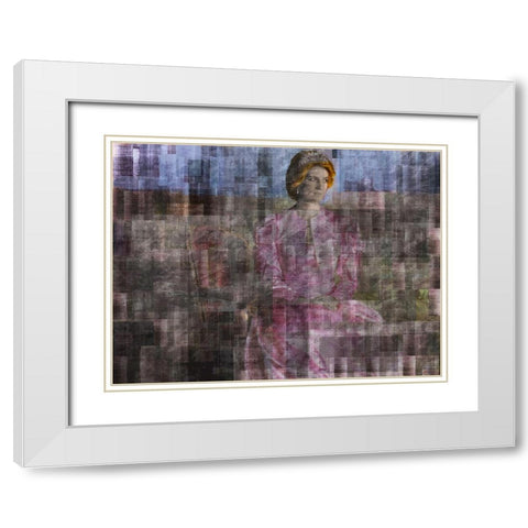 Diana I White Modern Wood Framed Art Print with Double Matting by Wiley, Marta