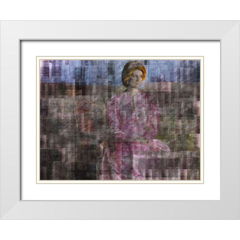 Diana I White Modern Wood Framed Art Print with Double Matting by Wiley, Marta
