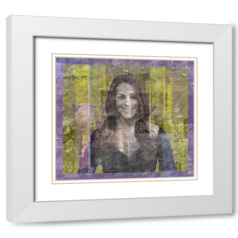 KATE White Modern Wood Framed Art Print with Double Matting by Wiley, Marta