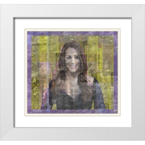 KATE White Modern Wood Framed Art Print with Double Matting by Wiley, Marta