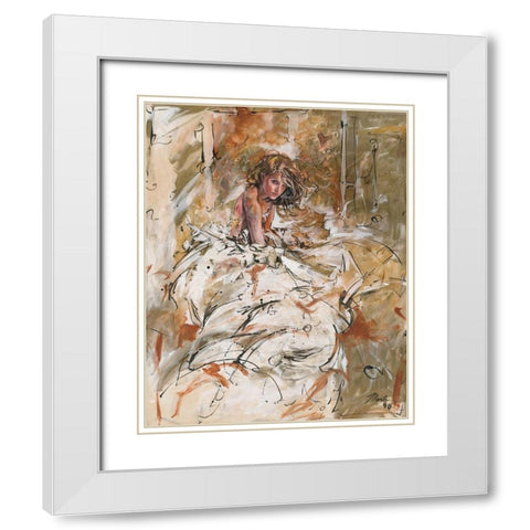 Dreams White Modern Wood Framed Art Print with Double Matting by Wiley, Marta