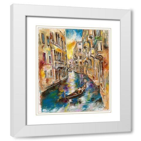 Italy II White Modern Wood Framed Art Print with Double Matting by Wiley, Marta