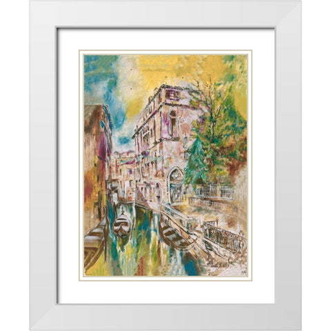Italy, Yellow White Modern Wood Framed Art Print with Double Matting by Wiley, Marta