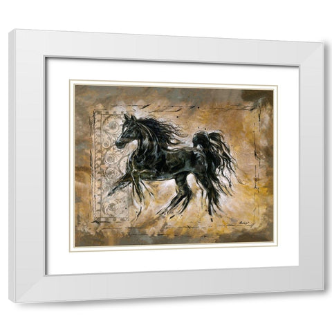 Jumper White Modern Wood Framed Art Print with Double Matting by Wiley, Marta