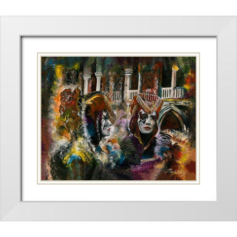 Festival Sepia White Modern Wood Framed Art Print with Double Matting by Wiley, Marta