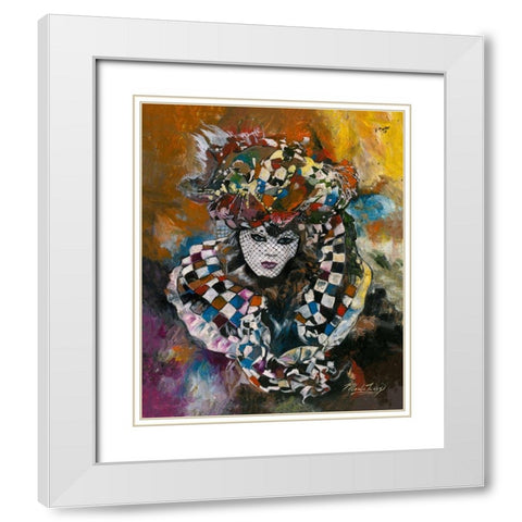 Venice Colors White Modern Wood Framed Art Print with Double Matting by Wiley, Marta