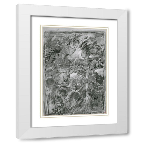 Dancer VI- BandW White Modern Wood Framed Art Print with Double Matting by Wiley, Marta