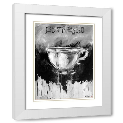 Dive Color White Modern Wood Framed Art Print with Double Matting by Wiley, Marta