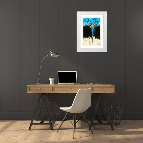 Open florecent White Modern Wood Framed Art Print with Double Matting by Wiley, Marta