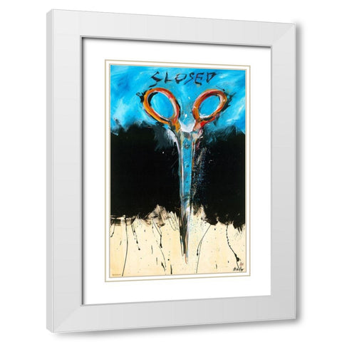 Open florecent White Modern Wood Framed Art Print with Double Matting by Wiley, Marta