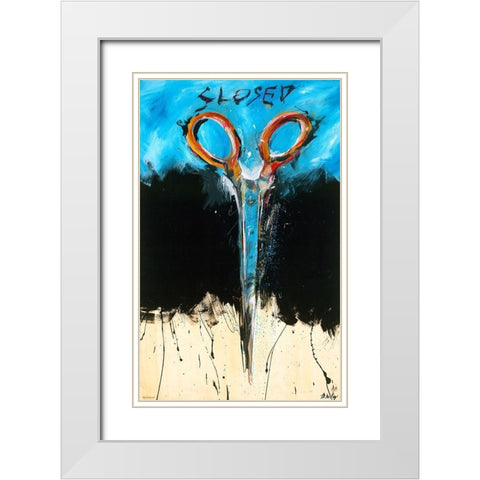 Open florecent White Modern Wood Framed Art Print with Double Matting by Wiley, Marta