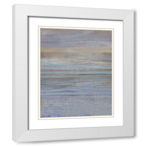 Dawn White Modern Wood Framed Art Print with Double Matting by Wiley, Marta