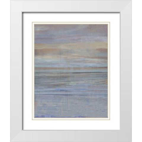 Dawn White Modern Wood Framed Art Print with Double Matting by Wiley, Marta