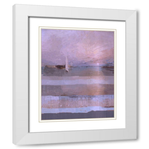 Classical Sail Sand White Modern Wood Framed Art Print with Double Matting by Wiley, Marta