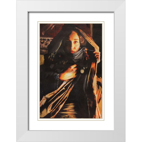 Wiley Sisters- Marta Wiley White Modern Wood Framed Art Print with Double Matting by Wiley, Marta