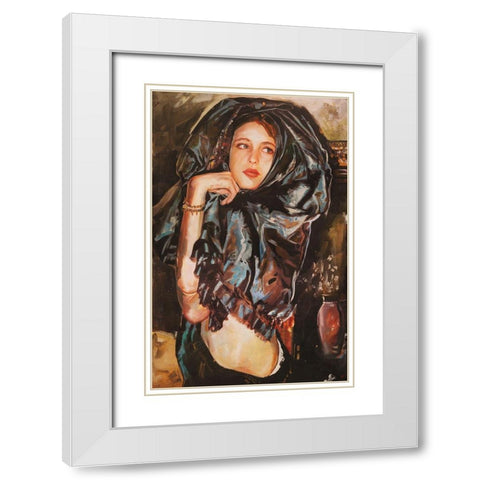 Wiley Sisters- Crissy Wiley White Modern Wood Framed Art Print with Double Matting by Wiley, Marta