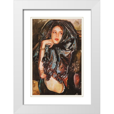 Wiley Sisters- Crissy Wiley White Modern Wood Framed Art Print with Double Matting by Wiley, Marta