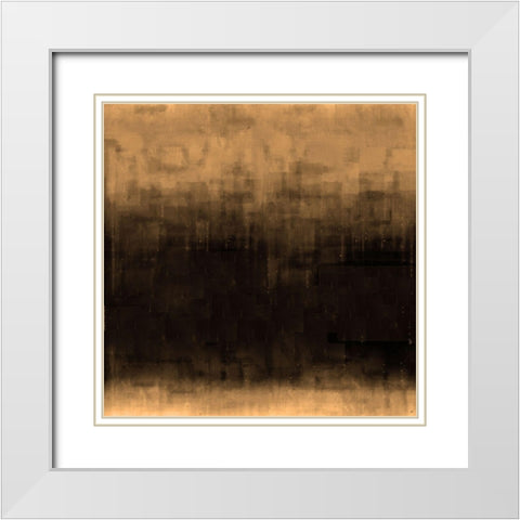 Sepia Abstract White Modern Wood Framed Art Print with Double Matting by Wiley, Marta
